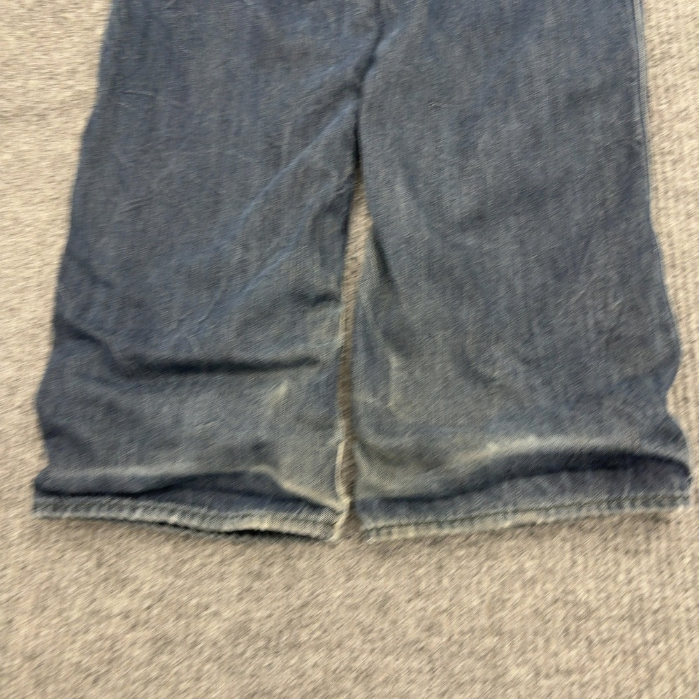 Gap Jeans Boys 14 Blue Cotton Carpenter Painter Distressed Baggy Y2K Streetwear - Picture 6 of 8